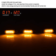 Boigoo smoked-lens amber LED front light close-up for stealthy styling