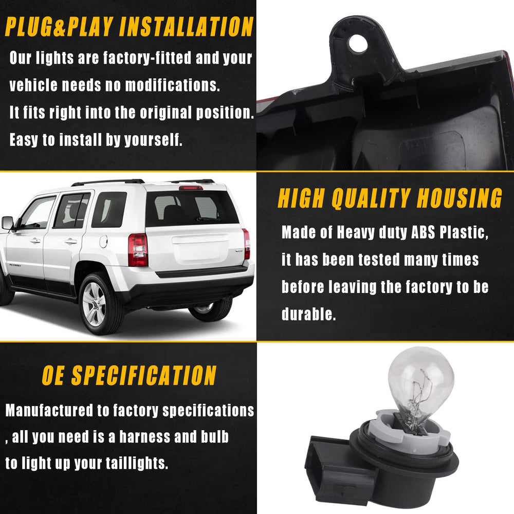 Boine high-quality bulb and bright output enhancing nighttime visibility.