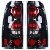 Boine tail light for Chevy Silverado driver side with clear lens boosts night visibility.
