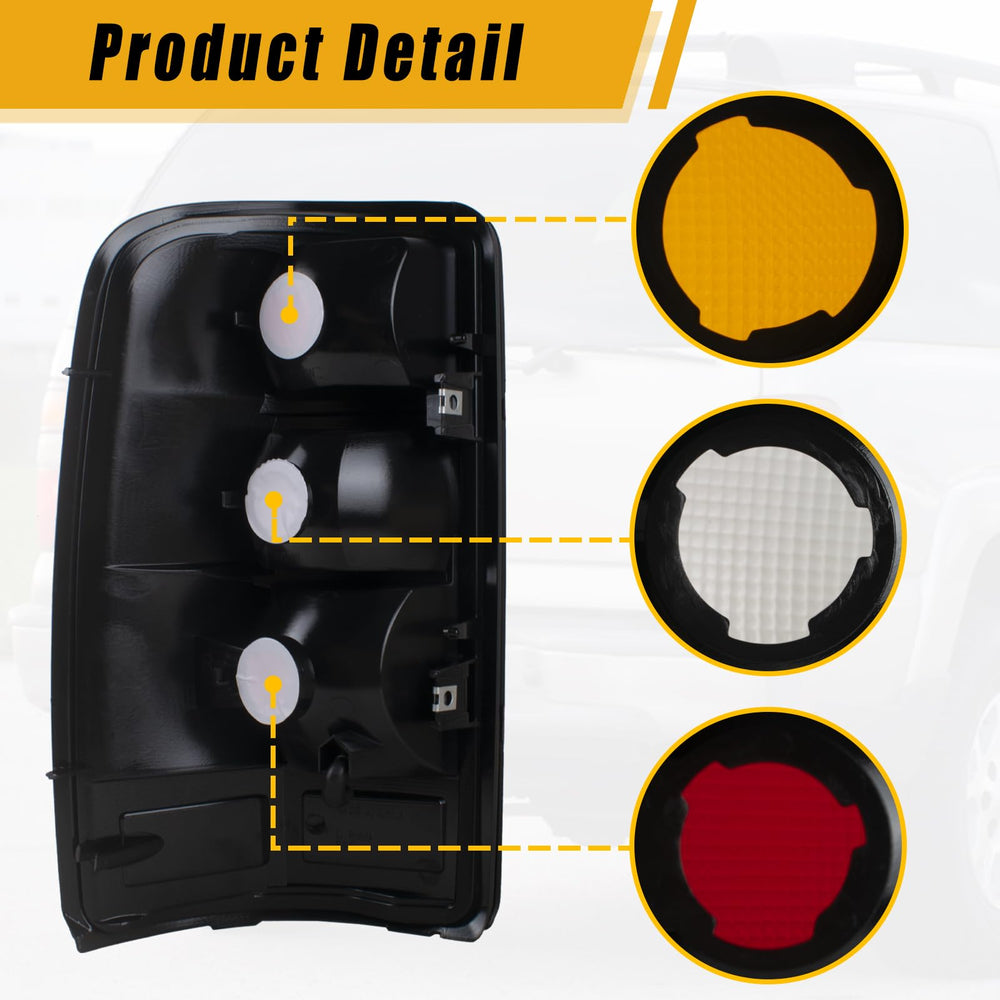 Boine tail light crystal clear lens with modern OE look
