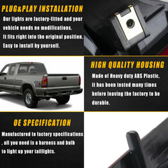 Boine tail light for GMC Sierra passenger rear offers clear rear signaling