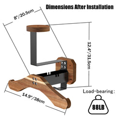 BoldByPIN gear storage side rack holds keys, gloves, and belts neatly