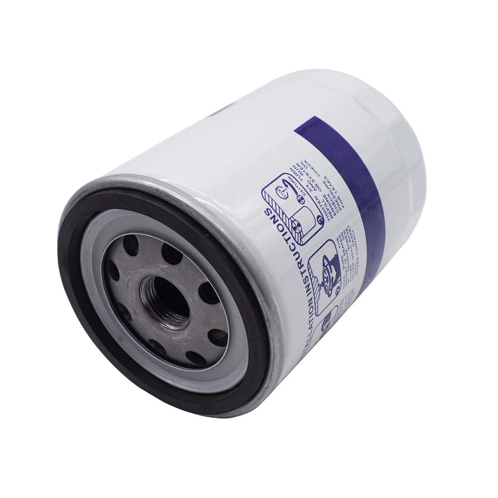 BOLEWIN marine oil filter 3850559 closeup highlights epoxy coating and filtration efficiency.