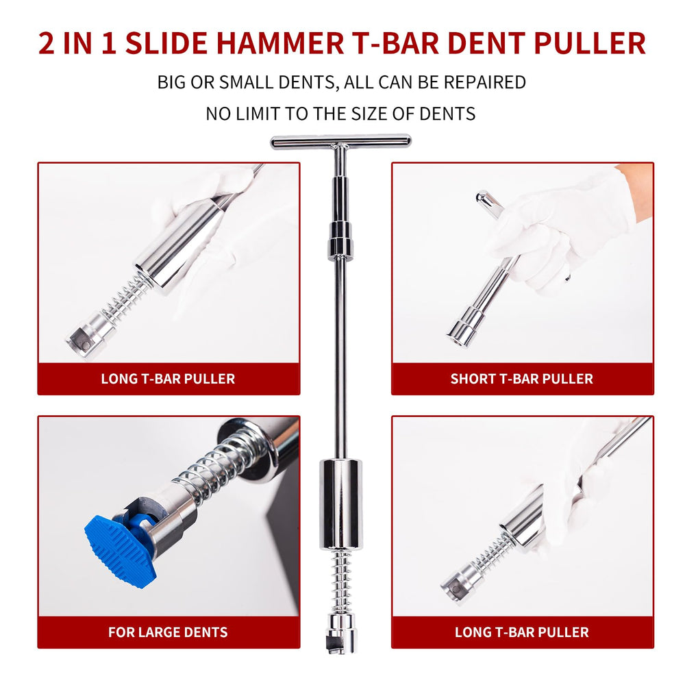 Bolitmus bridge puller stabilizes larger dents for smooth repair