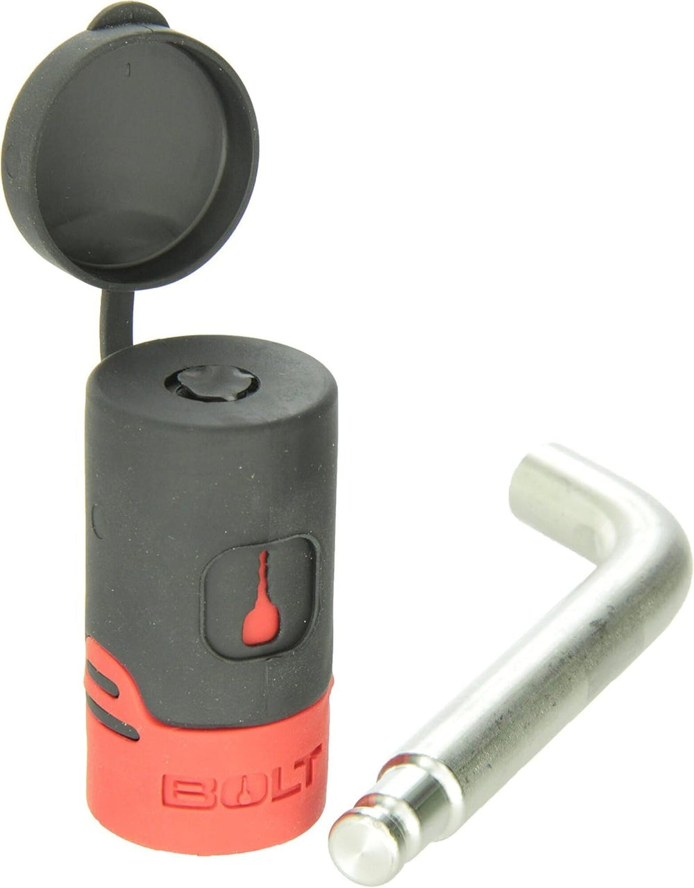 Bolt Receiver Lock closeup of 5/8-inch pin showing rugged stainless steel construction.