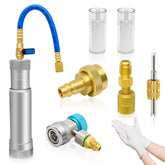 Boltigen AC Oil Dye Injector Kit front view showing compact, user-friendly design.
