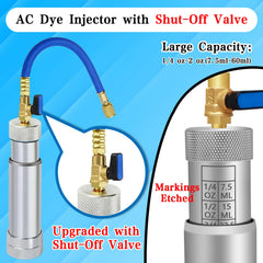 Boltigen aluminum body dye injector withstands regular service tasks