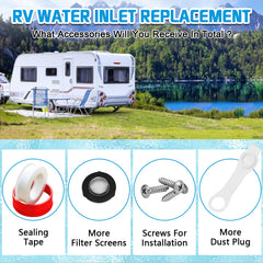 Boltigen corrosion-resistant inlet maintains reliable RV water supply