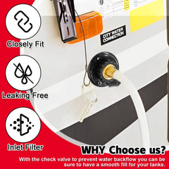 Boltigen easy-grip connector for quick hose attachment and detachment