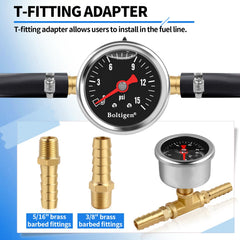 Boltigen 5/16 inch brass barb included for flexibility in fittings.