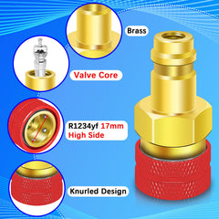 Boltigen lock balls and valve core prevent leaks.