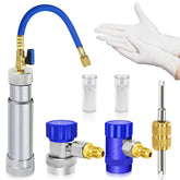 Boltigen R1234yf dye injector body shows durable aluminum construction for long lasting use