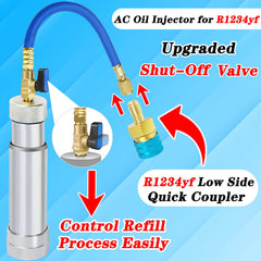 Boltigen R134a low-side adapter connects quickly