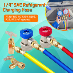 Boltigen R134a quick couplers with 6-ball design reduce leaks during service.