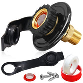 Boltigen RV city water inlet with check valve ready for secure water fill