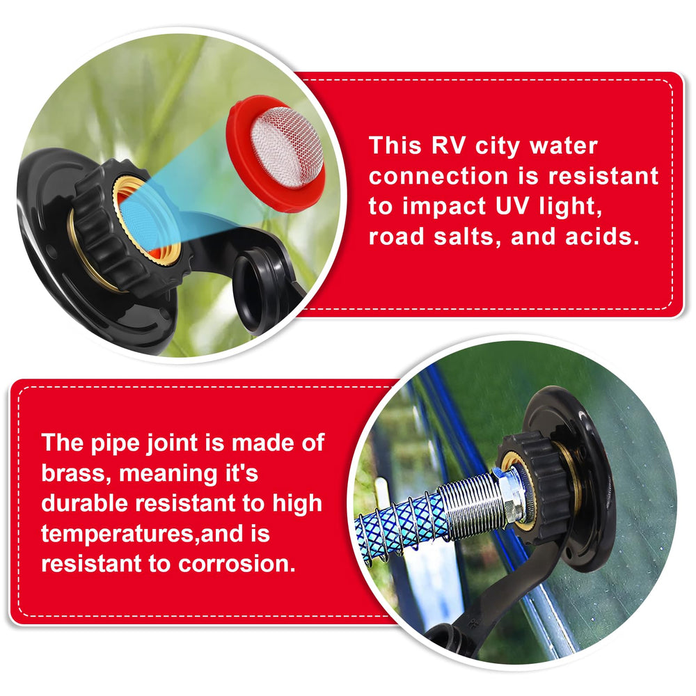 Boltigen versatile inlet suitable for trailers campers and marine setups
