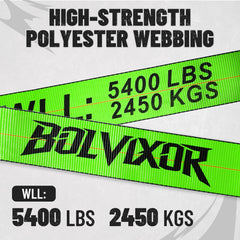 Bolvixor webbing offers abrasion-resistant performance under heavy loads.