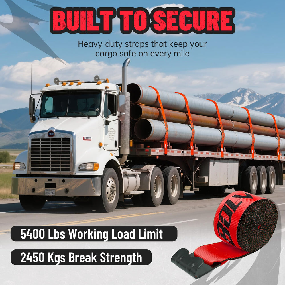 Bolvixor winch straps work smoothly with flatbed winches for fast loading.