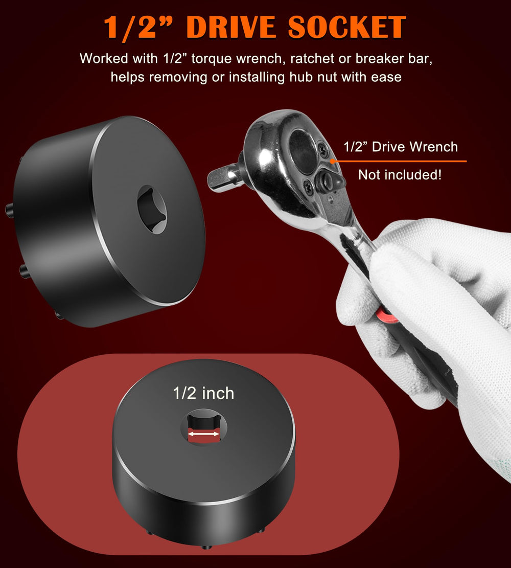 Compact 1/2 drive tool simplifies removal and installation