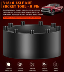 GM Silverado hub nut service using Bonbo 31510 in action