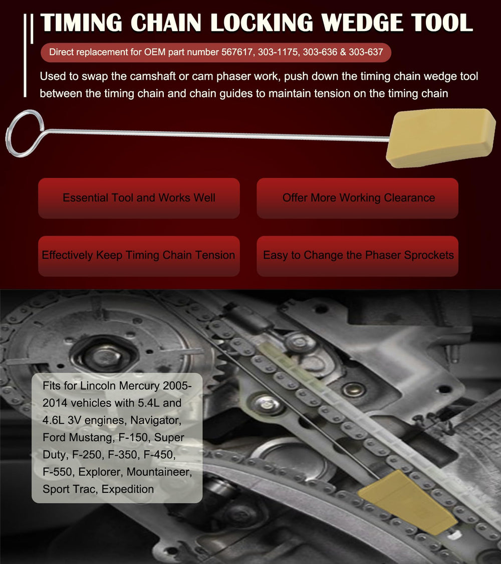 Bonbo engine timing service setup shows the kit in action
