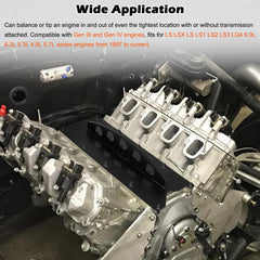 Bonbo five-point lifting system balances engine during removal or installation