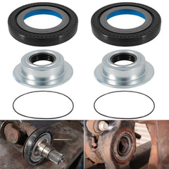 Bonbo front axle knuckle seals kit for Ford Super Duty reduces leakage and vibration.