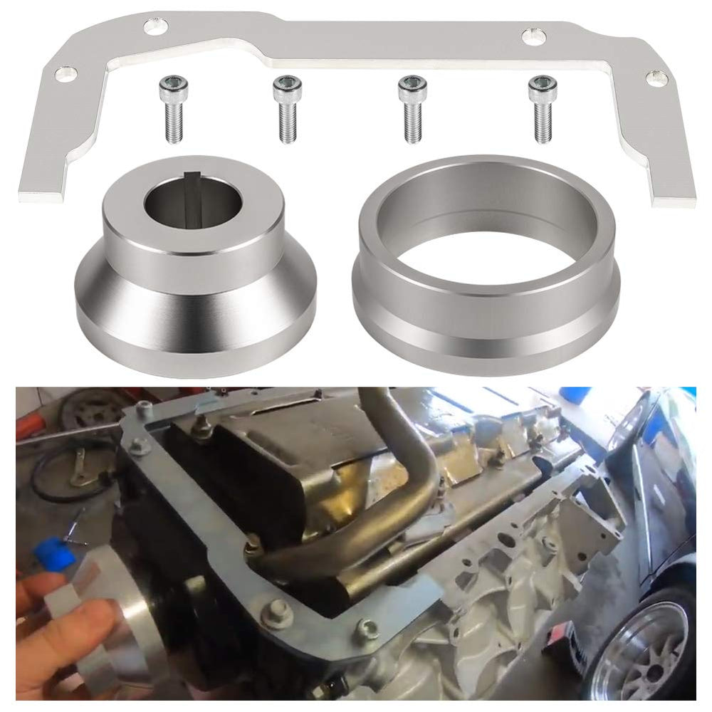 Bonbo front-cover alignment tool used with LS-series engines to achieve precise centering.