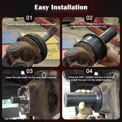 Tool design aimed at preventing vacuum leaks in Ford hubs