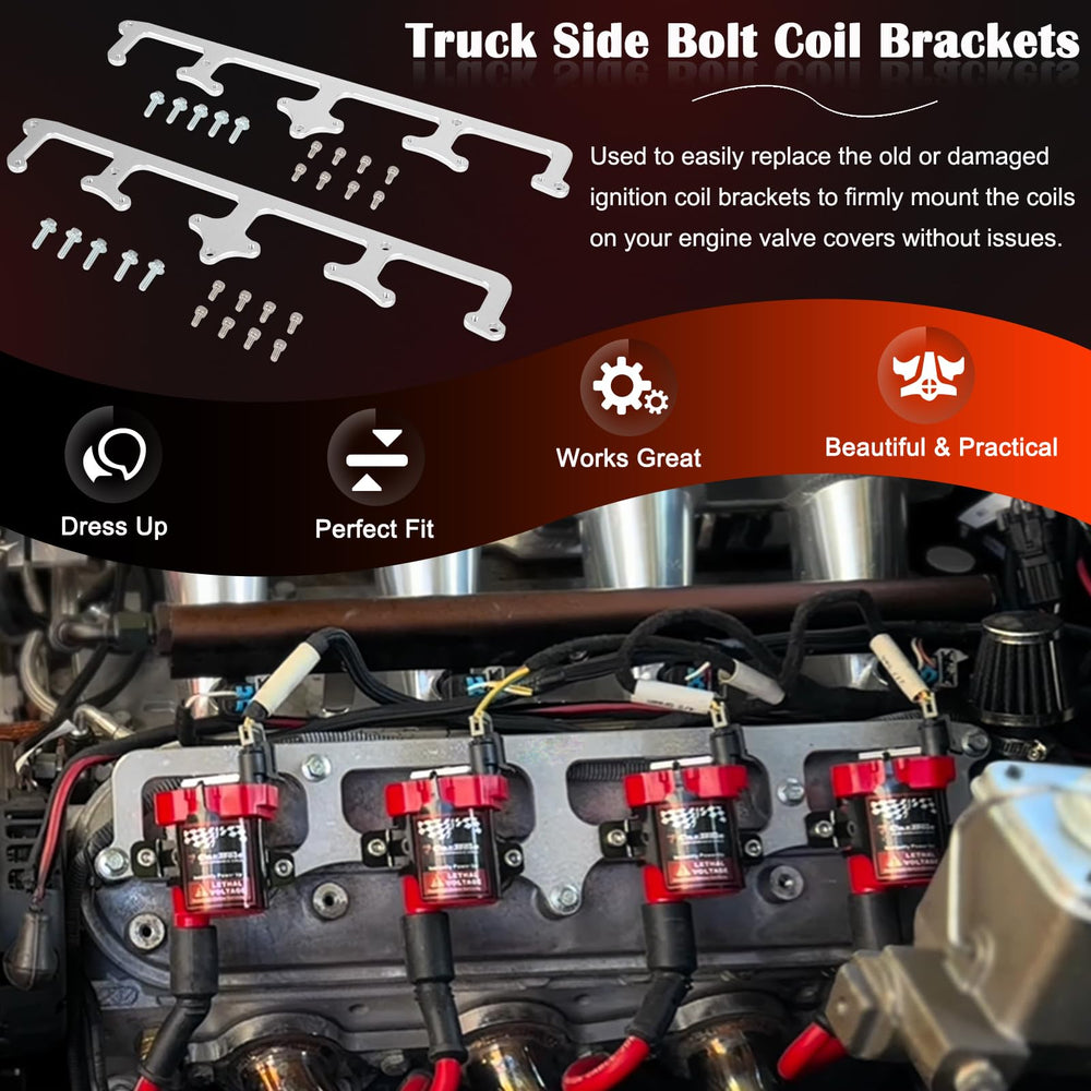 Bonbo ignition coil bracket compatible with 551531 5.3L LS for easy retrofit