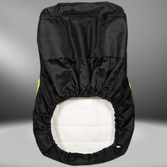 Close-up shows sturdy stitching and cushioned comfort on Bonbo LP92334 cover.