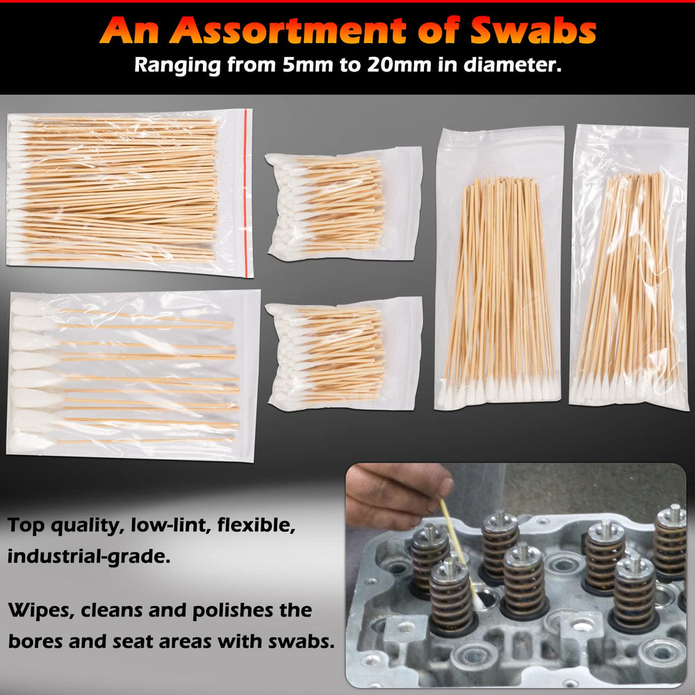 Bonbo swabs clean surfaces after brushing for inspection.