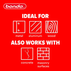 Bondo non-shrinking formula helps maintain original contours.