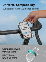 Bone Bike Tie 6 Pro wide compatibility fits 4.7–7.2 inch phones