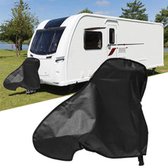 BONFQERT caravan hitch cover universal fit shields against sun and dust.