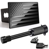 Bonrcea American flag hitch cover on a 2-inch receiver for a polished look