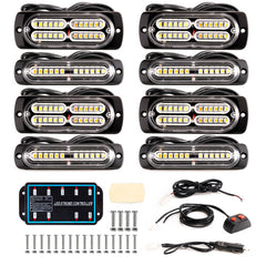 Strobe lights mounted on a vehicle by BooYu for enhanced warning signals