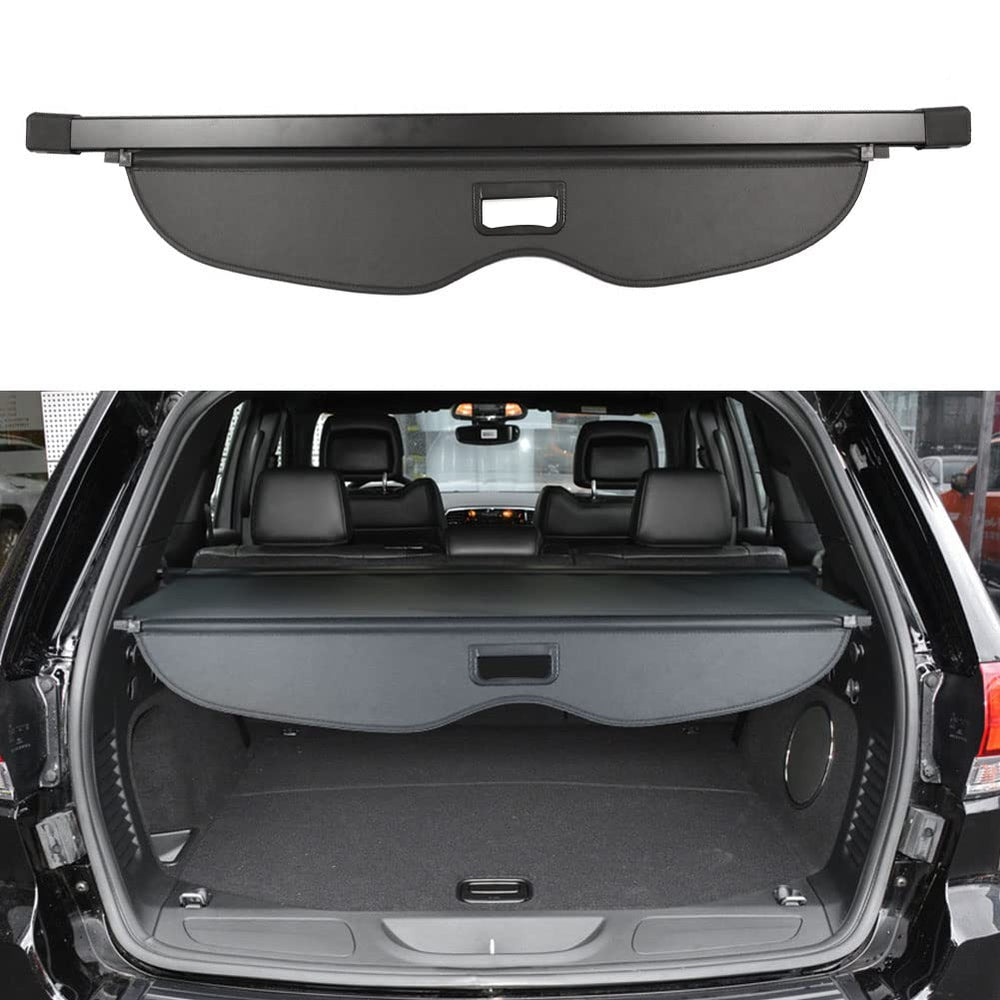 BOPARAUTO cargo cover for Jeep Grand Cherokee rear shade guards belongings from prying eyes.