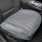 BOPUOVRE leather front seat cover assembly view showing snug fit
