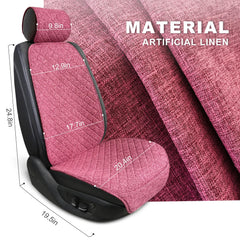 BOPUOVRE pink linen cover adds color while protecting upholstery.