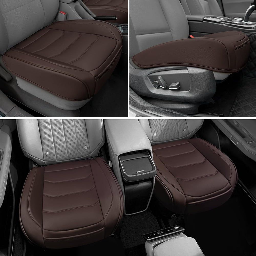 BOPUOVRE seat cover with non-slip bottom stays in place for safer drives.