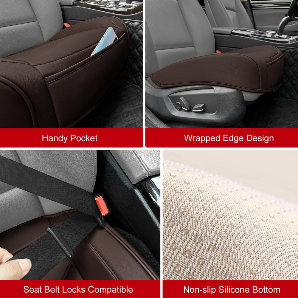 BOPUOVRE seat cover with storage pocket keeps essentials within reach.