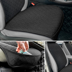 BOPUOVRE linen seat protector close-up shows ergonomic softness and wear protection.