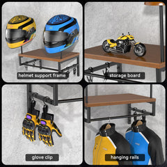 BORISI installation kit included for quick and easy setup of the helmet wall mount.