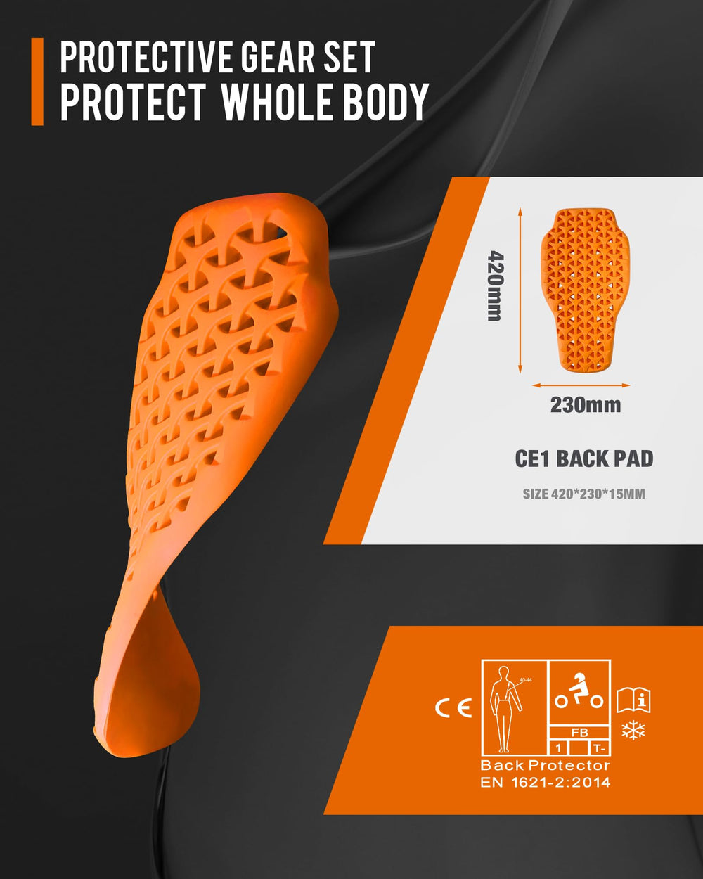 Borleni CE Level 2 shoulder protector provides reliable protection on rides