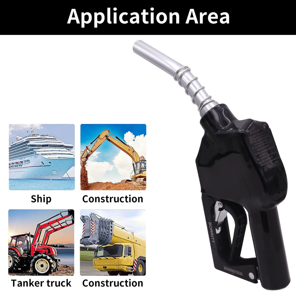 BORRITT 16 GPM flow supports efficient mid-volume refueling operations.