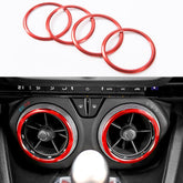 BORUIEN large red vent ring accent for Camaro AC vents