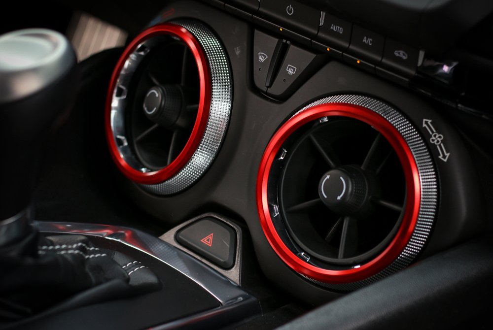 BORUIEN red interior accent detail for Camaro