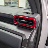 BORUIEN dashboard vent cover adds dark red accent to Toyota Tacoma interior