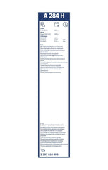 11-inch Bosch A284H rear wiper mounted on a vehicle.